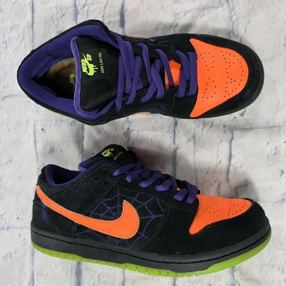 Nike SB Dunk Low Pro Night Of Mischief MENS SIZE 10 Halloween Sneakers - Picture 1 of 9